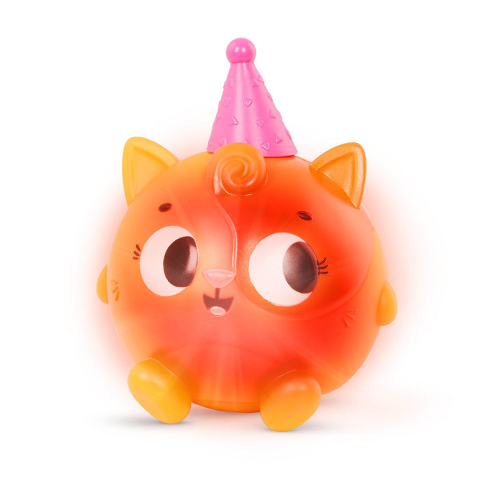 B. toys Squeak ‘n’ Glow Lolo - Light-Up Squeaky Ball Cat