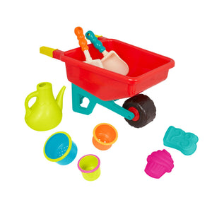 B. toys Wheel Barrel w/ Outdoor Activities - Wheelbarrow Wonders