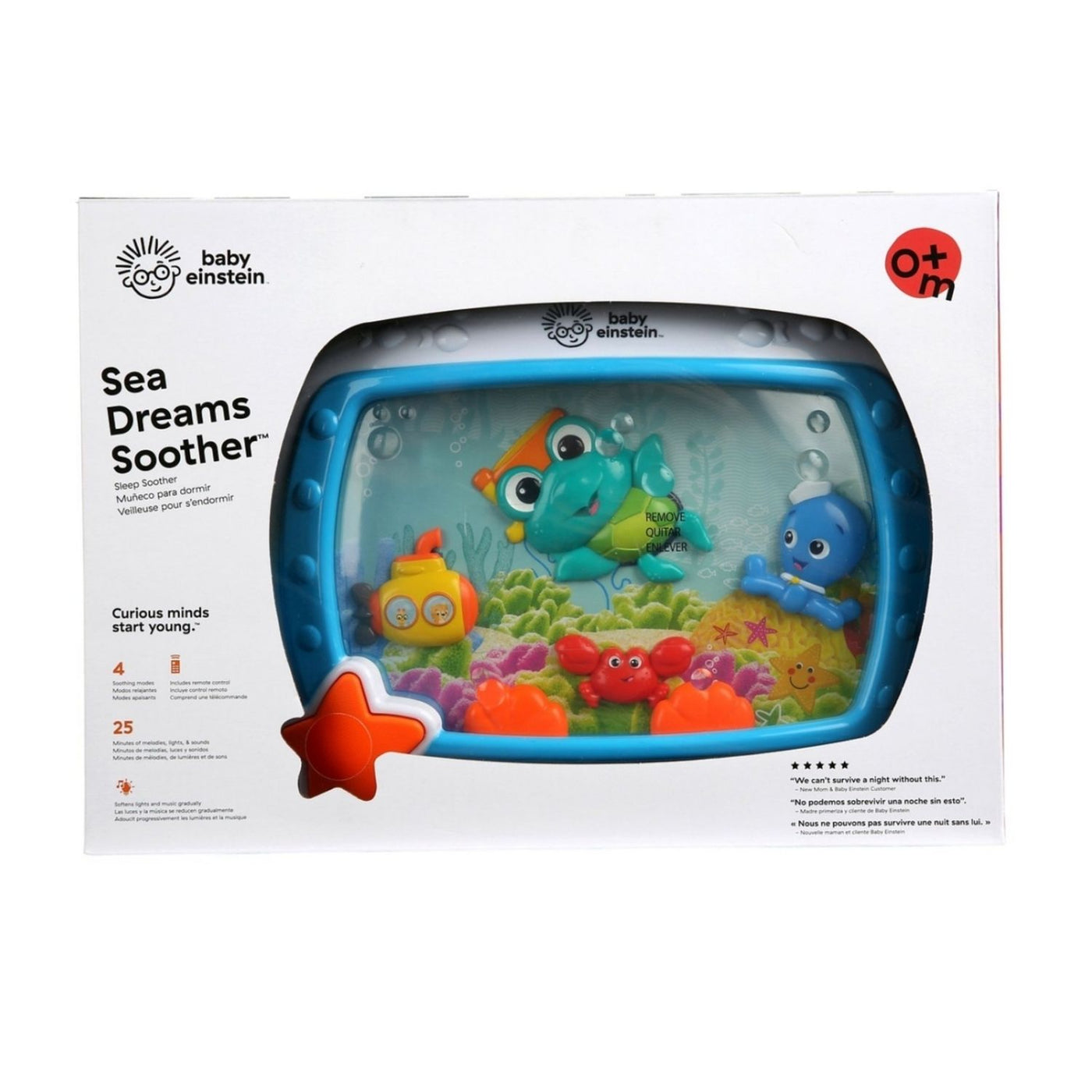 Baby Einstein Sea Dreams Soother (My son's first reaction to it) 