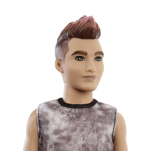 Barbie Ken Fashionistas Doll - Plaid Pants - Dark Mohawk