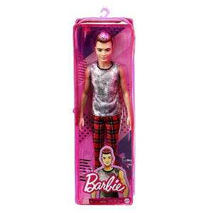 Barbie Ken Fashionistas Doll - Plaid Pants - Dark Mohawk