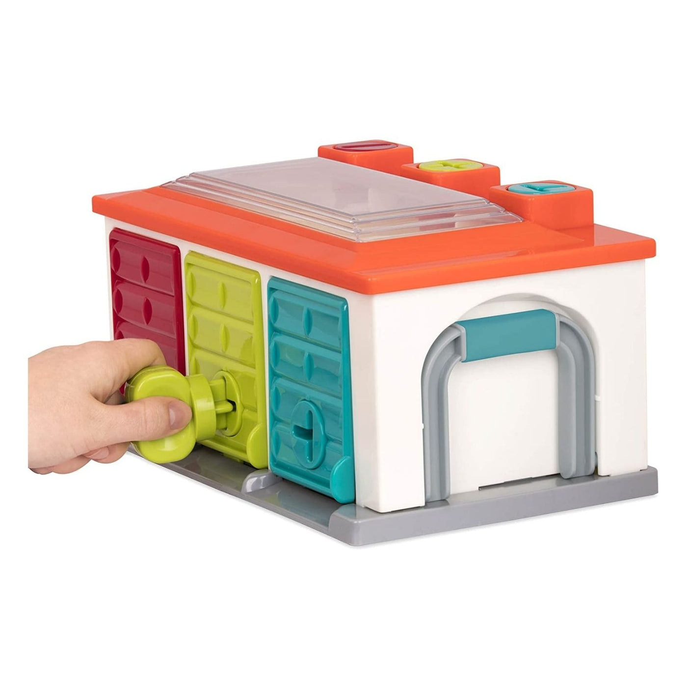 Toy garage shop and cars