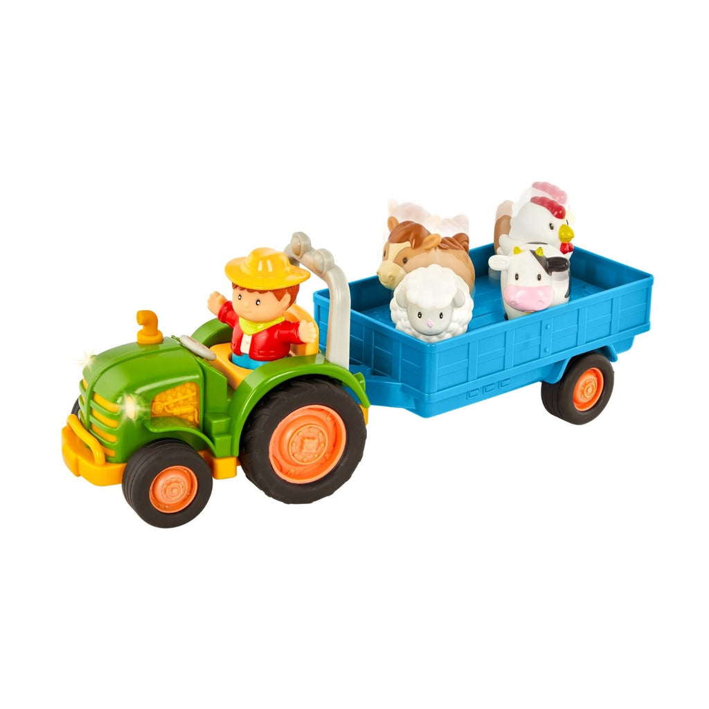 Battat Farming Fun Tractor - Lights & Sounds Tractor With Animals