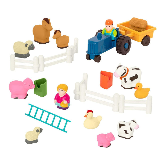 Battat Little Farmer's Playset - Farm Animals & Accessories