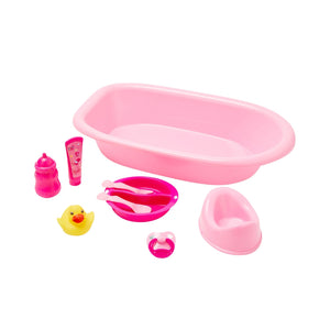 Bayer Doll's Bathtub Set With 8 Accessories