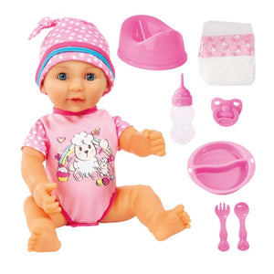 Bayer Lisa Newborn Baby Doll 40cm (Pink/Sheep)