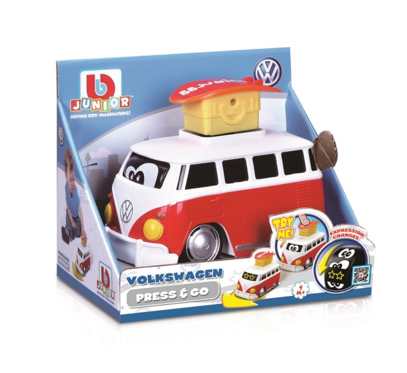 Bb Junior Press & Go VW Samba Bus - Red