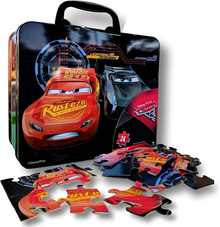 Cars 3 Puzzle in Lunch Tin - BOX DAMAGED