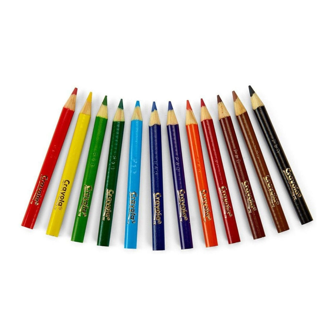 Crayola 12 Half Length Coloured Pencils