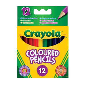 Crayola 12 Half Length Coloured Pencils