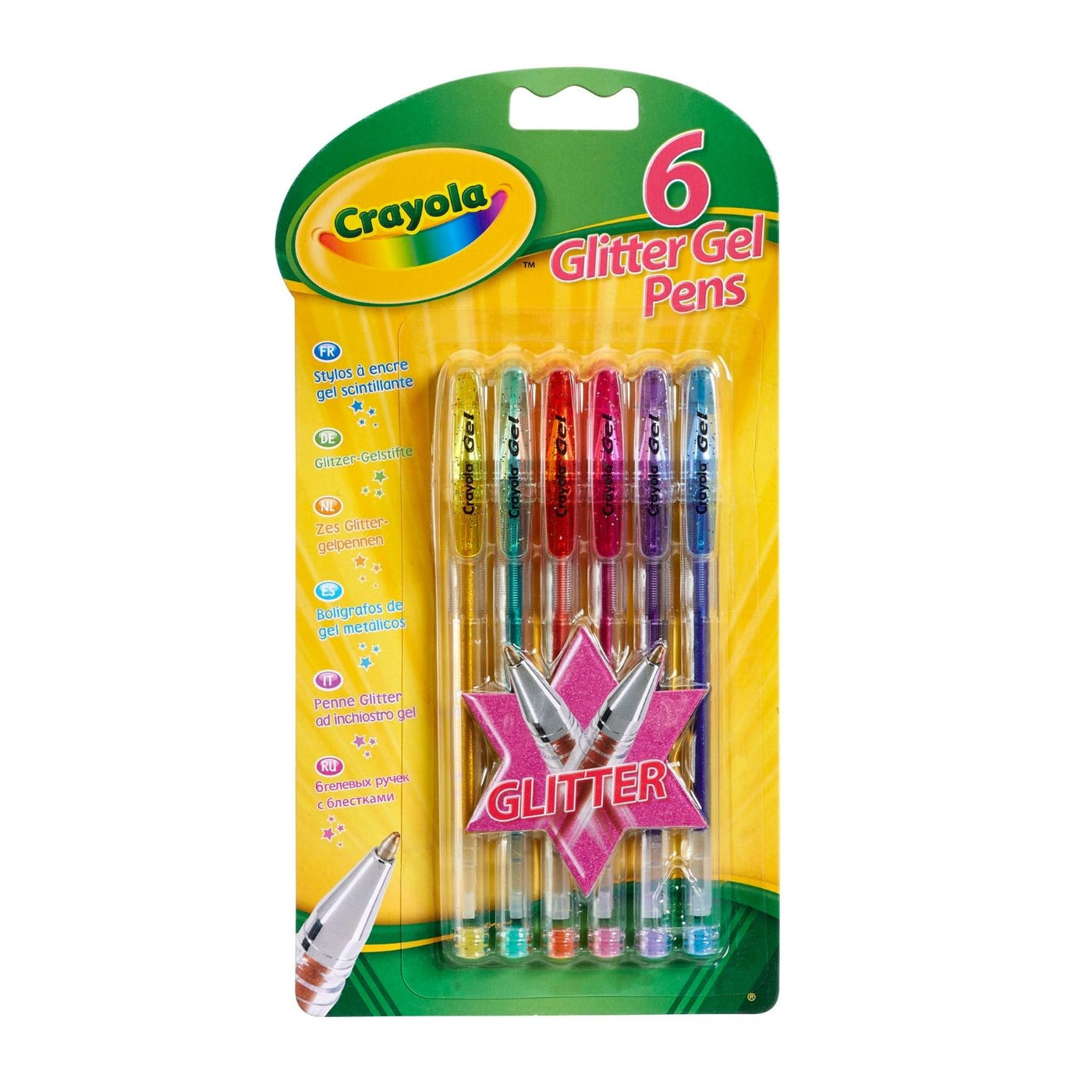 Crayola 6 Glitter Gel Pens