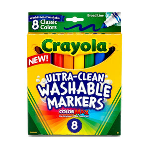 Crayola 8 Ultra Clean Broadline Washable Markers