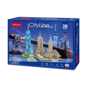 Cubic Fun City Line New York City 123 Piece 3D Puzzle
