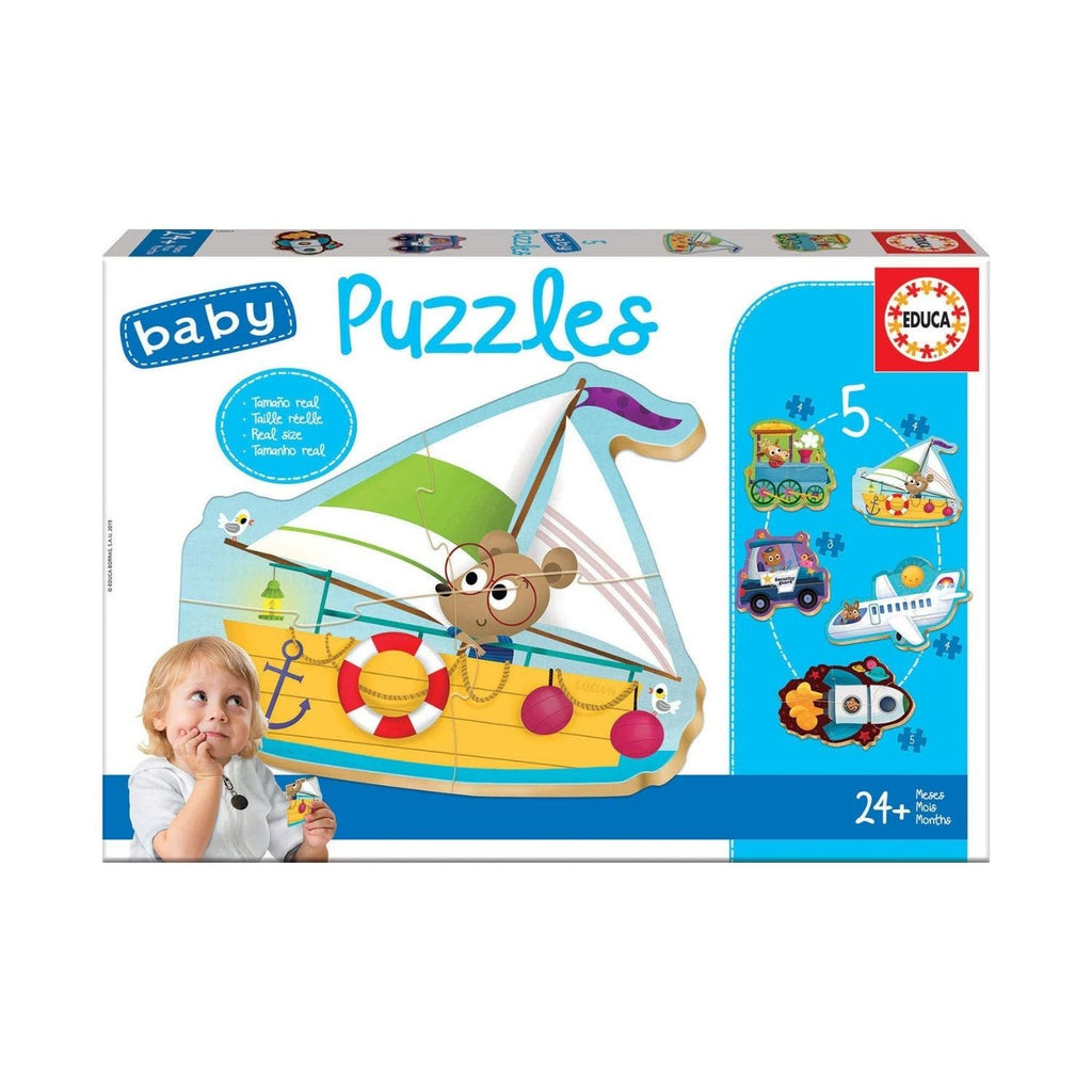 Educa Baby Puzzle - Vehicles 5 Puzzles 2-5 Pieces