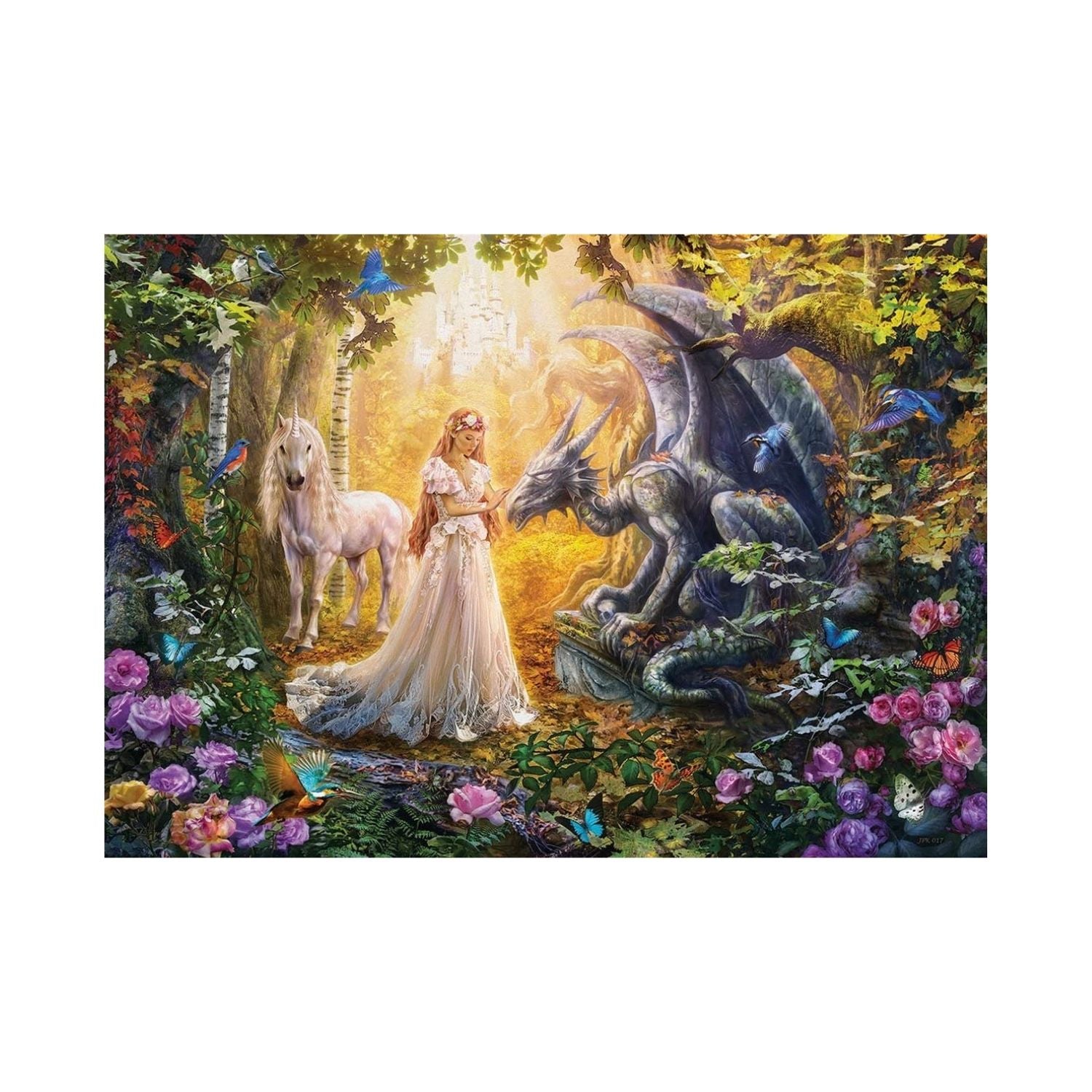 Educa Dragon, Princess And Unicorn Adult Puzzle 1500 Pieces