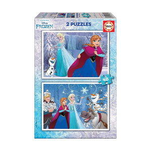Educa Frozen Cardboard Puzzle 2 x 48 Pieces