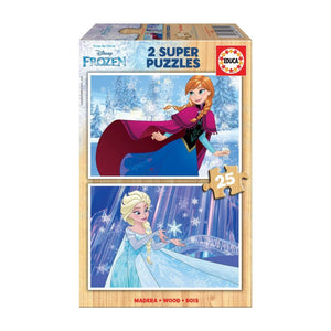 Educa Frozen Wooden Puzzle - 2 x 25 Pieces 