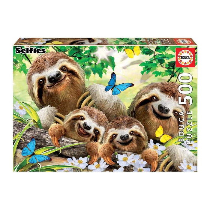 Educa Sloth Family Selfie Adult Puzzle 500 Pieces