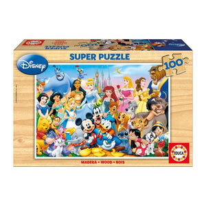Educa The Wonderful World of Disney Wooden Puzzle 100 Pieces