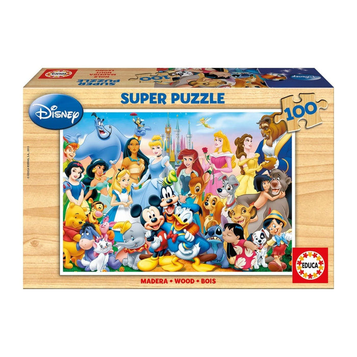 Educa The Wonderful World of Disney Wooden Puzzle 100 Pieces