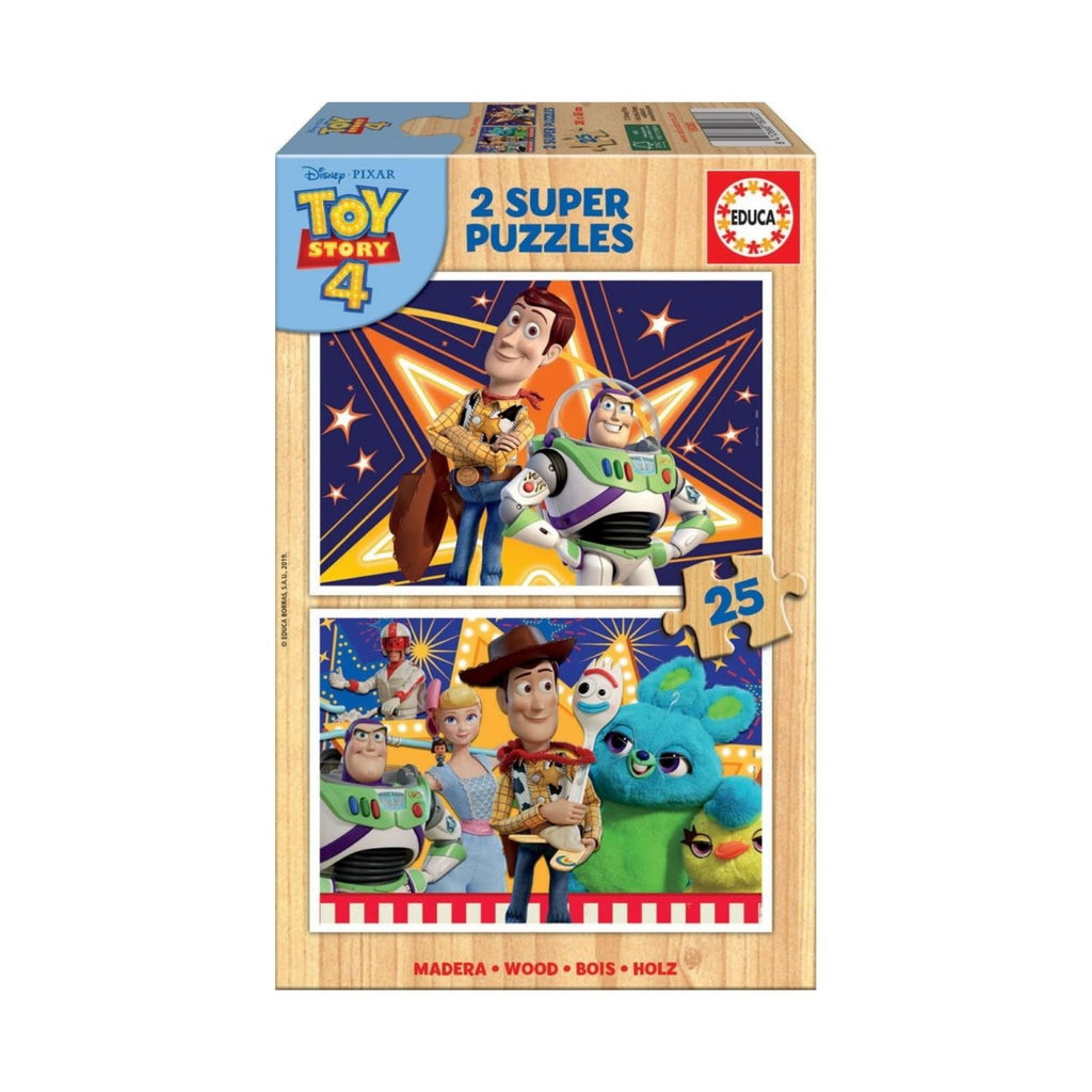Educa Toy Story 4 Wooden Puzzle - 2 x 25 Pieces