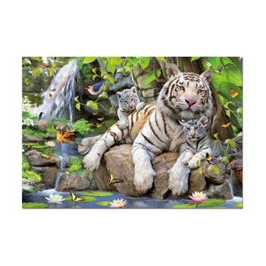 Educa White Tigers of Bengal Adult Puzzle 1000 Pieces