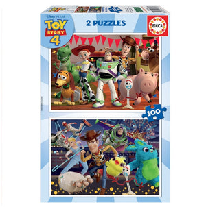 Educa Toy Story 4 Puzzle - 2x100pcs Kids Puzzle