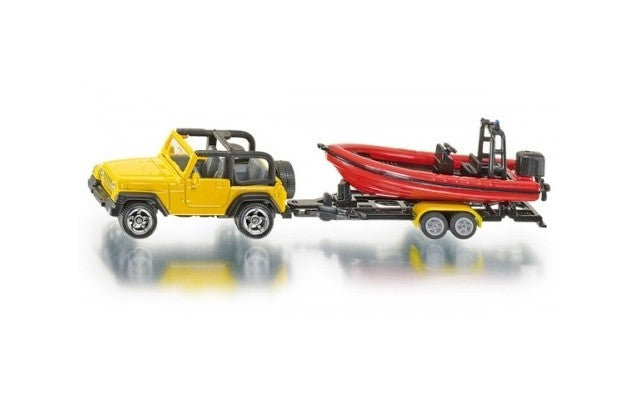 Siku Jeep with Boat Scale 1:55