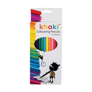 Khoki - 12 Colouring Pencils Long