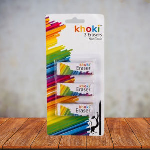 Khoki - 3 Erasers Non Toxic