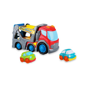 Kiddy Go! Car Transporter With Two Sedans