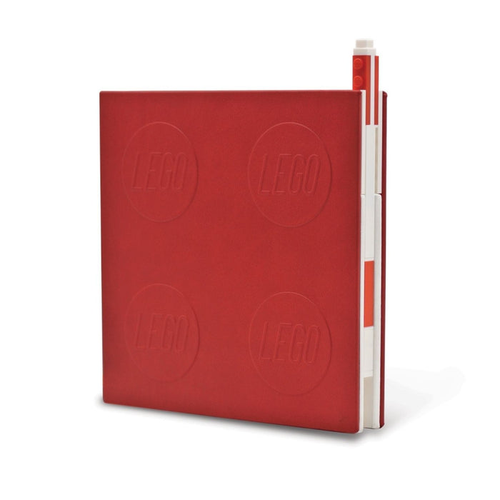 LEGO® 2.0 Locking Notebook with Gel Pen - Red