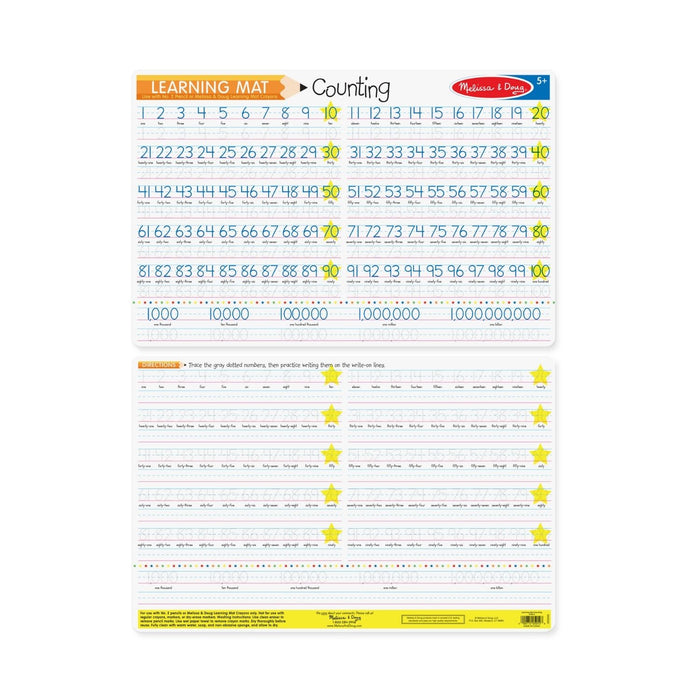 Melissa & Doug Counting to 100 - Write-A-Mat (Bundle of 6)