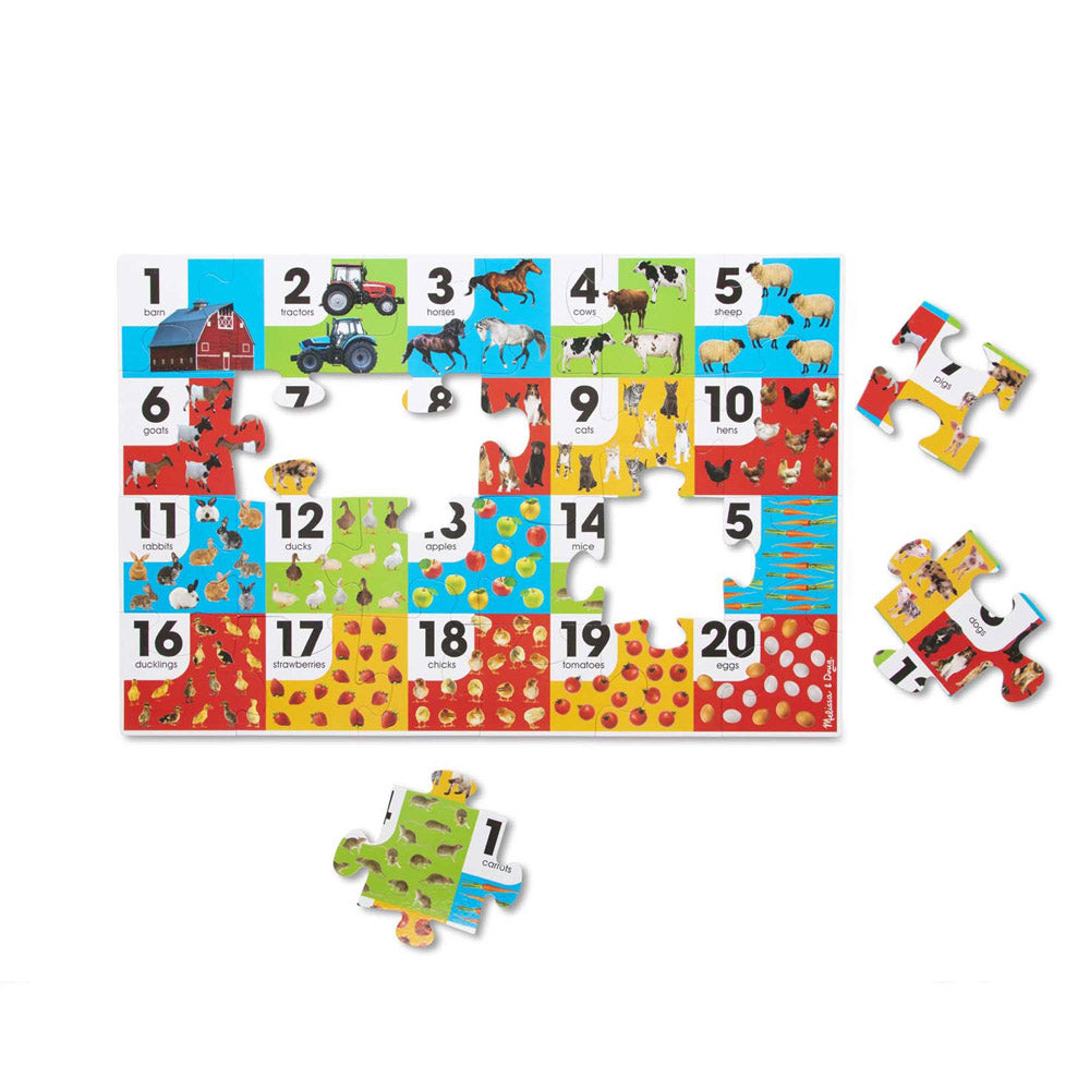 Melissa & Doug Farm Number Floor Puzzle
