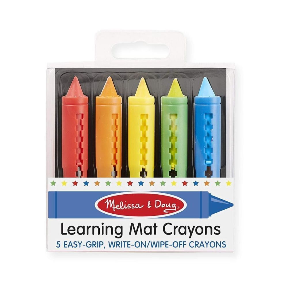 Melissa & Doug Learning Mat Crayons 5 Colours