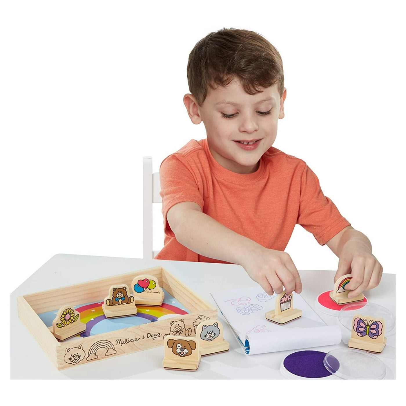  Melissa & Doug My First Wooden Stamp Set - Farm Animals - Art  Projects, With Washable Ink, Farm Themed Wooden Stamps For Kids Ages 4+ :  Toys & Games