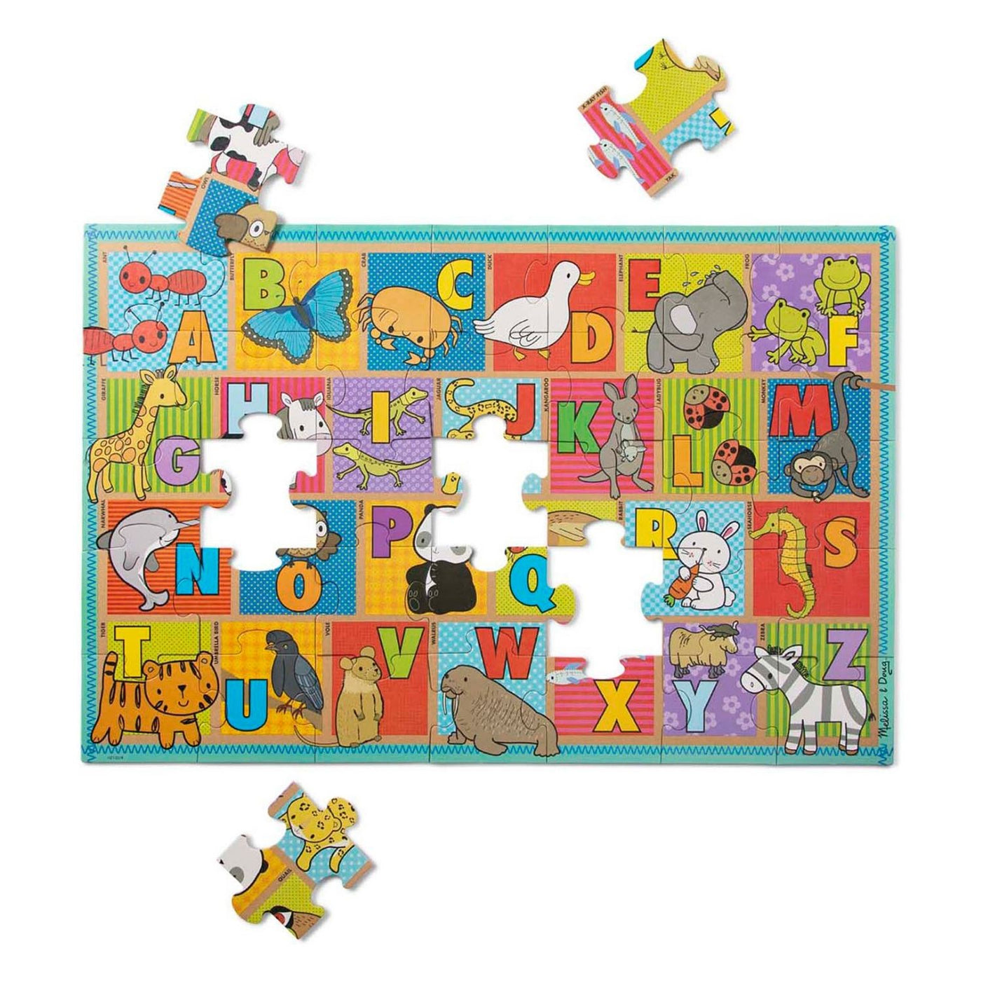 ECR4Kids SoftZone Nature's ABCs Activity Rug