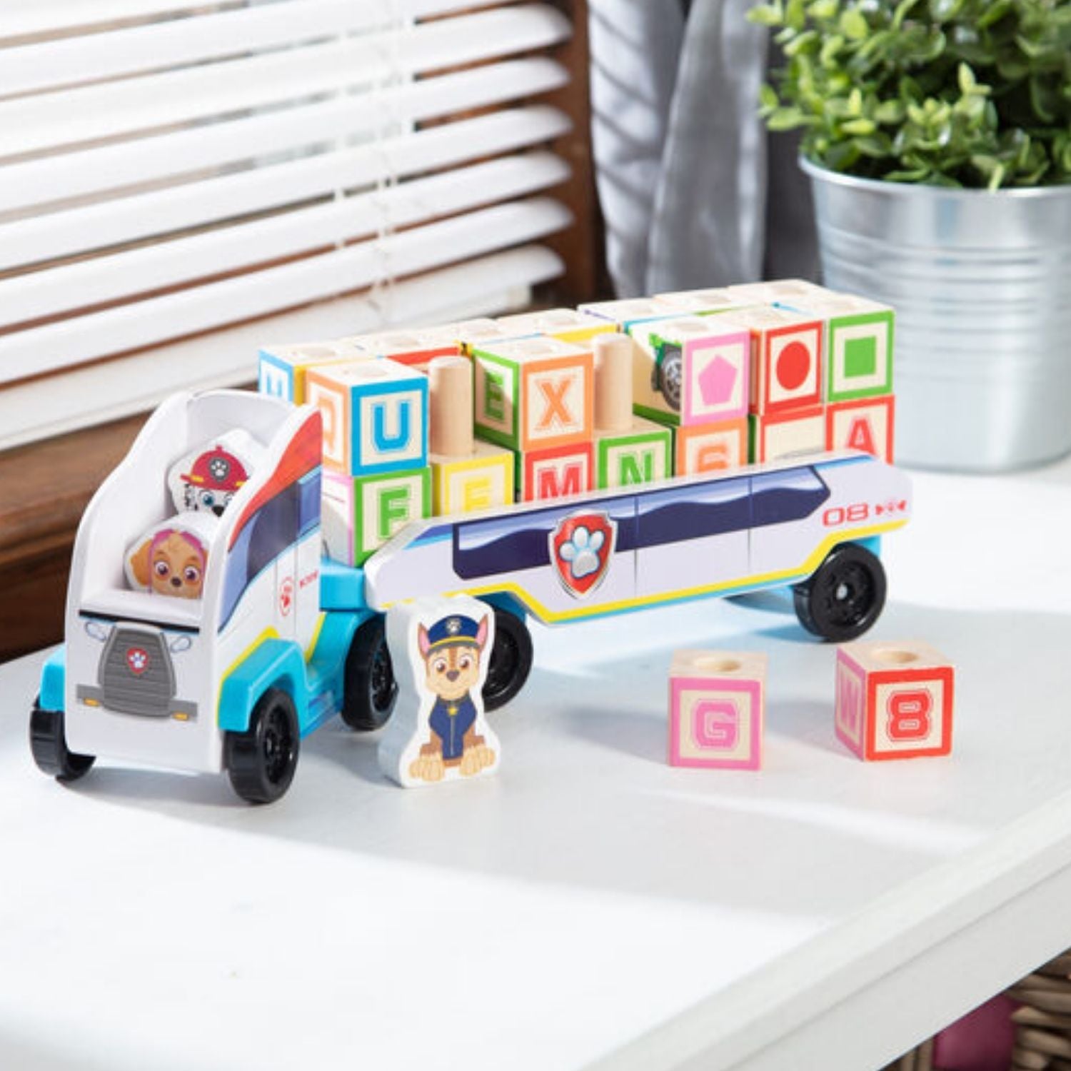 Melissa & Doug Paw Patrol Wooden ABC Block Truck