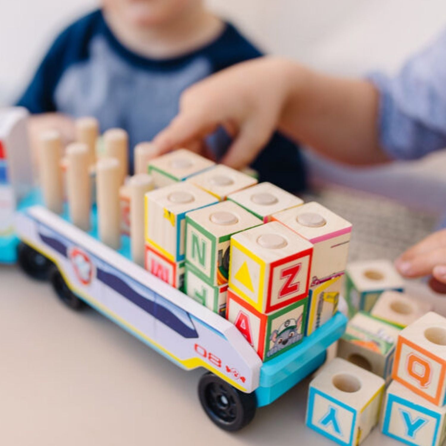 Melissa & Doug Paw Patrol Wooden ABC Block Truck