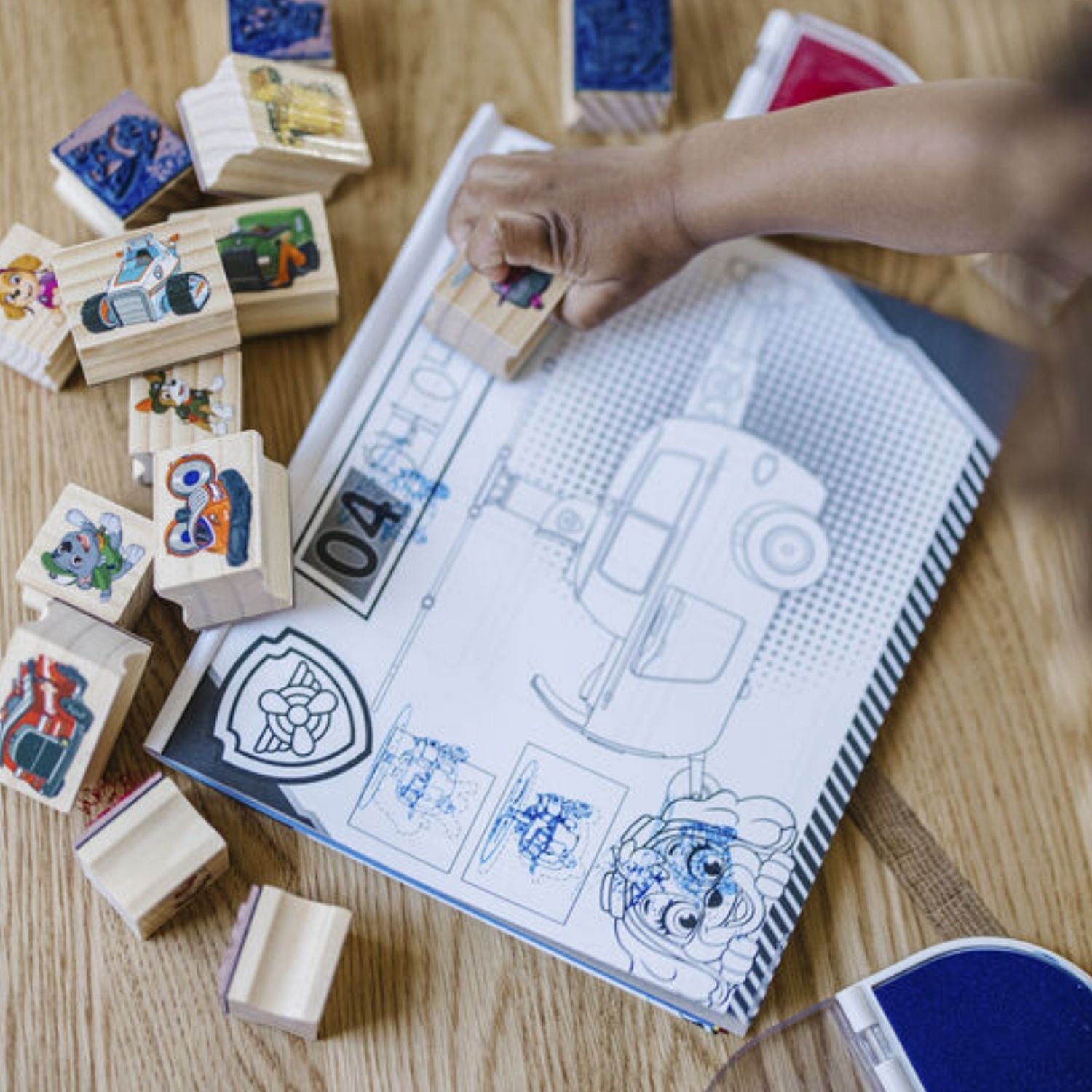 Melissa & Doug Paw Patrol Wooden Stamps Activity Set