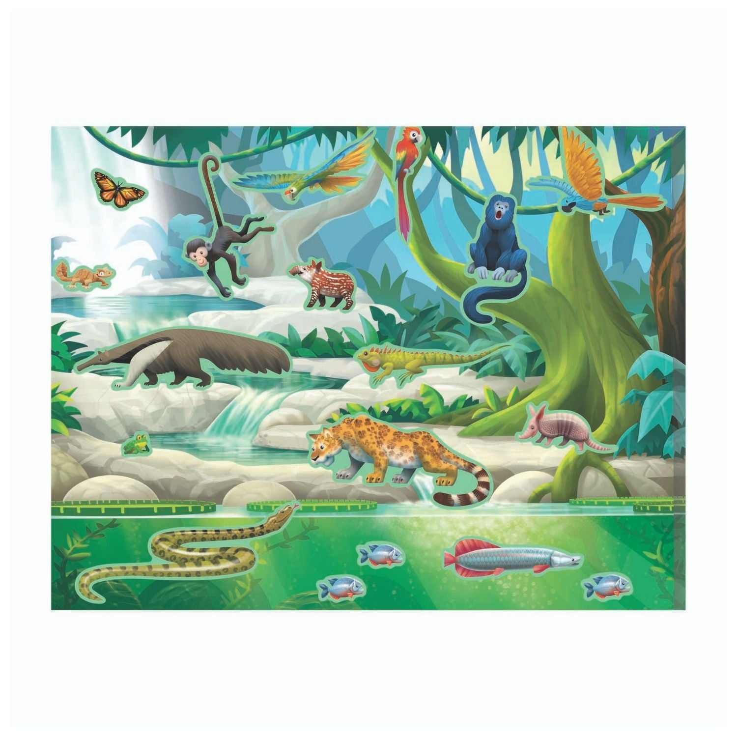 Melissa & Doug Reusable Sticker Pad - Jungle and Savanna