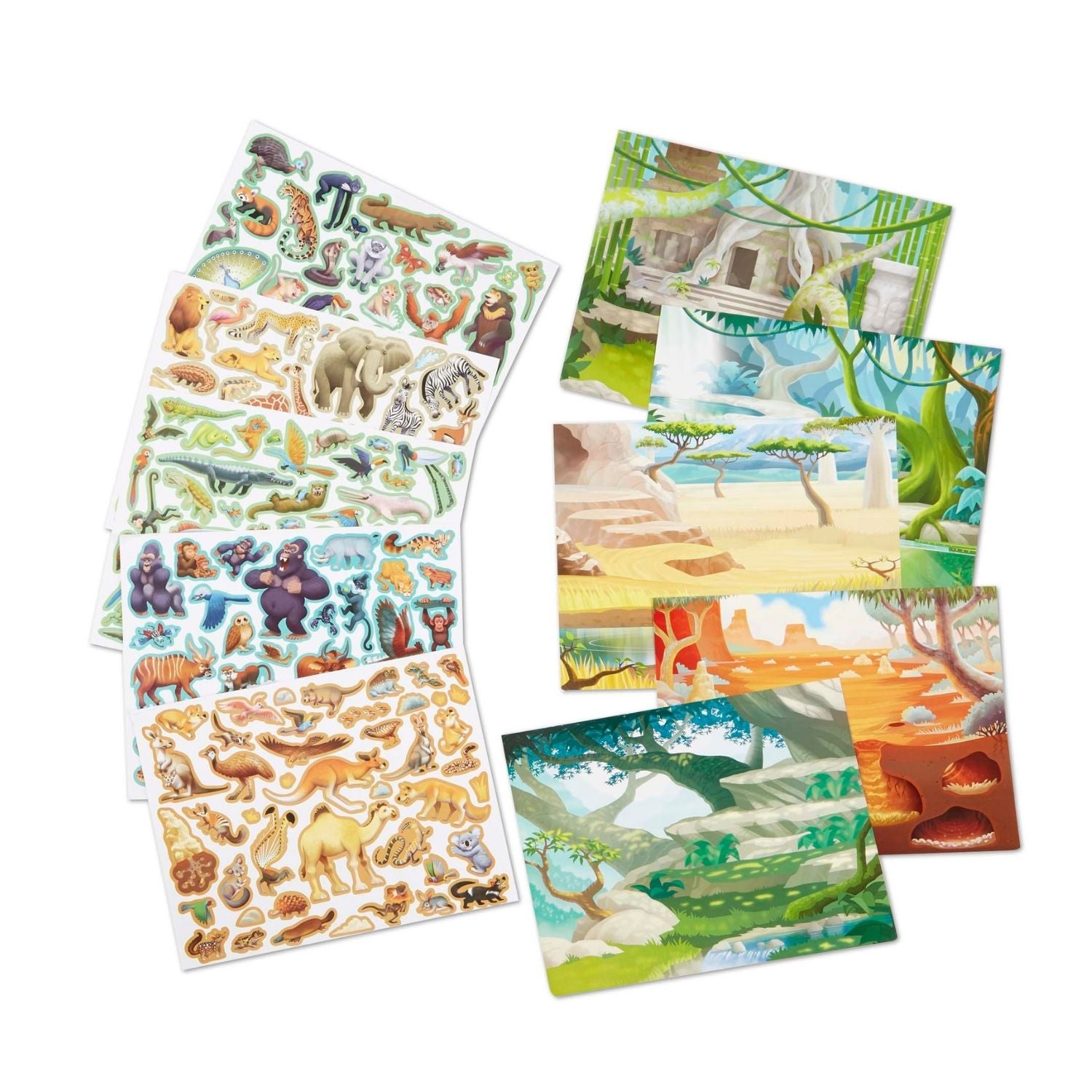 Melissa & Doug Reusable Sticker Pad - Jungle and Savanna