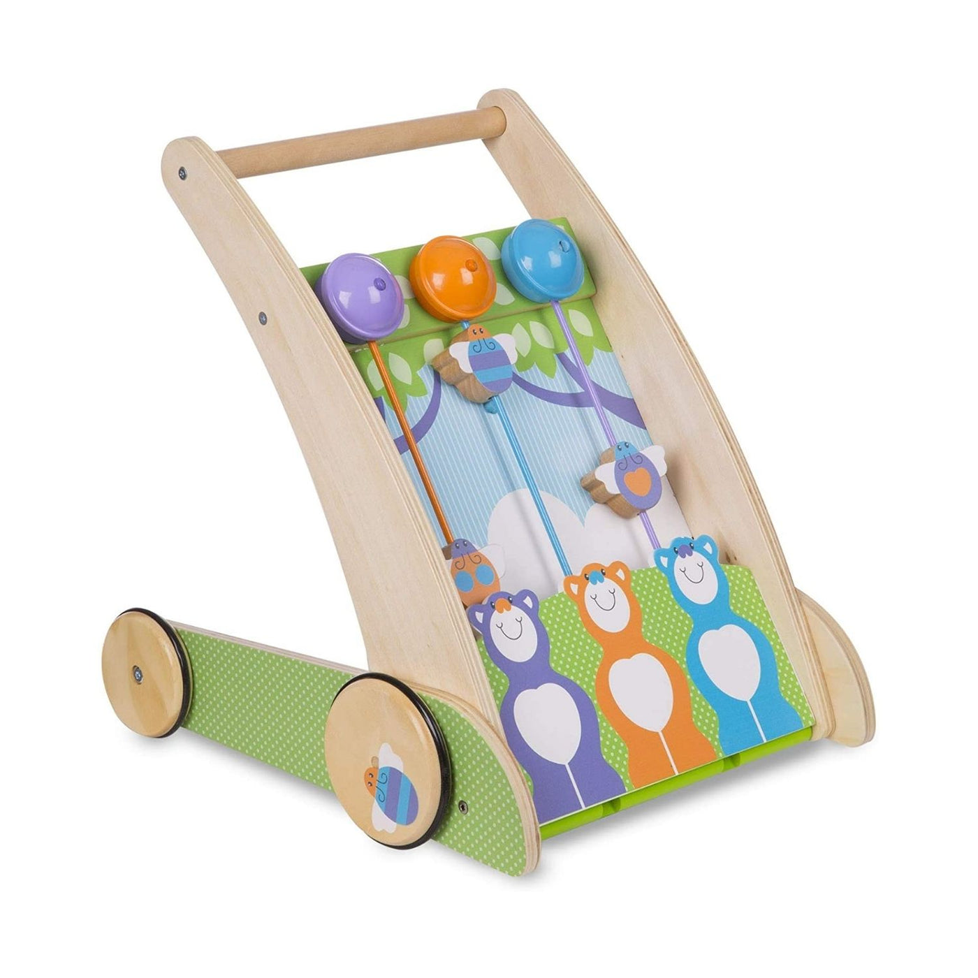 Melissa Doug Ring Ding Forest Friends Push Toy