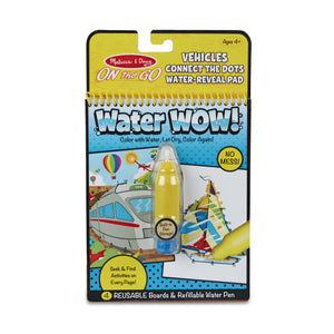 Melissa & Doug Water Wow Connect the Dots - Vehicles