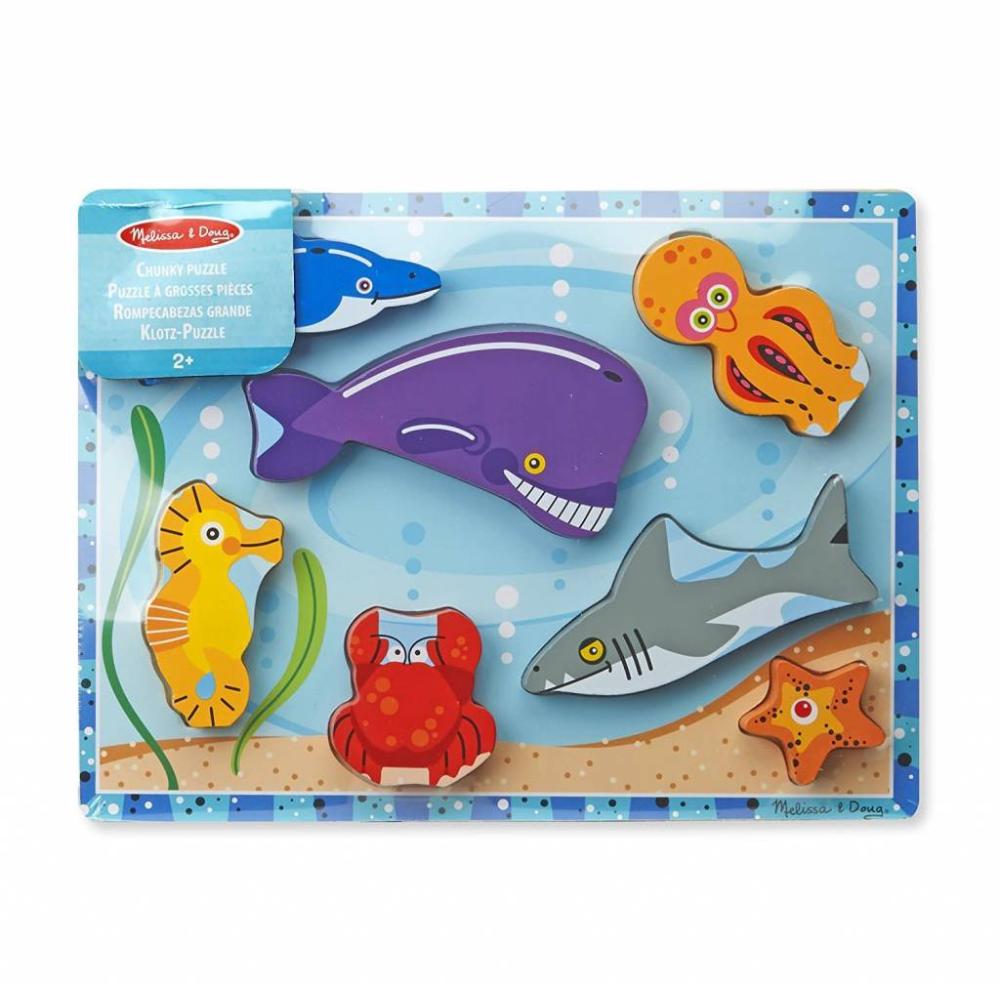 Melissa & Doug Chunky Puzzle - Sea Creatures
