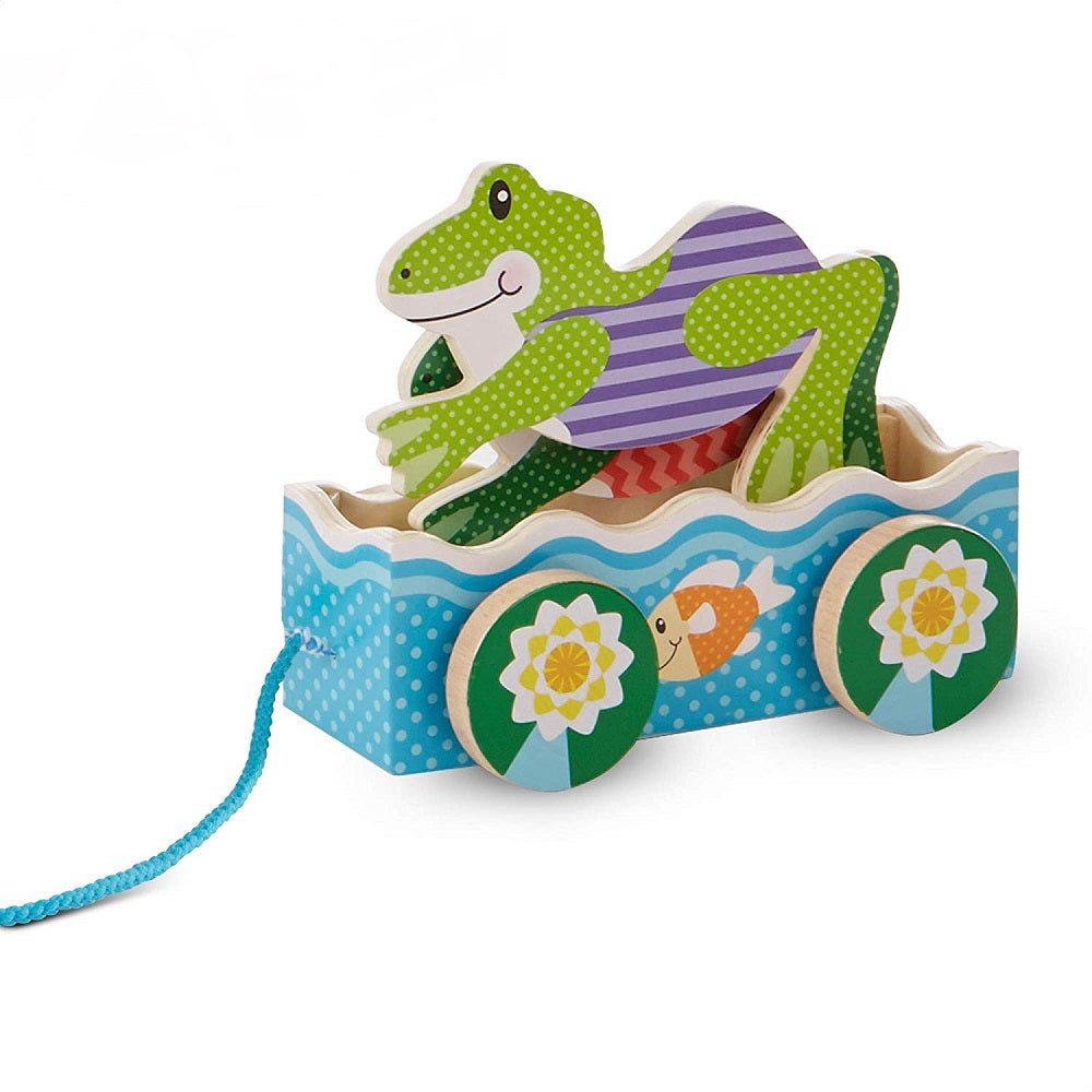 Melissa & Doug First Play Friendly Frogs Pull Toy