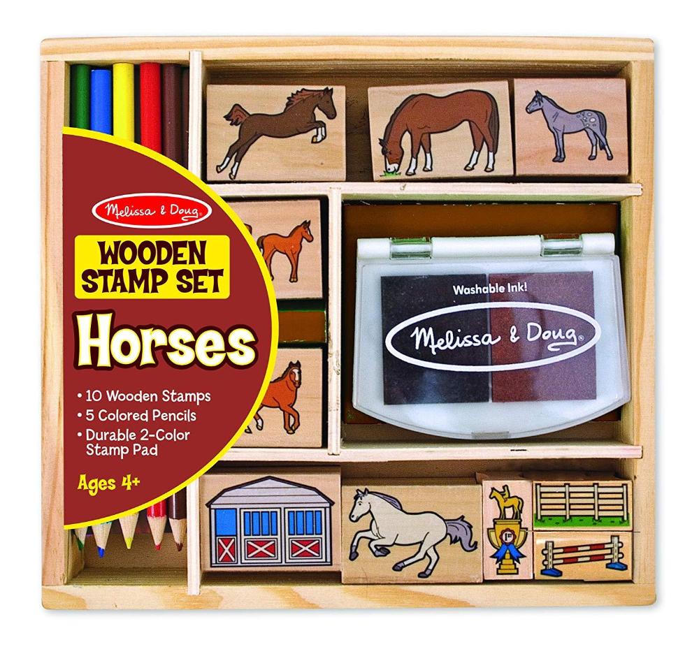 Melissa Doug Horses Stamp Set