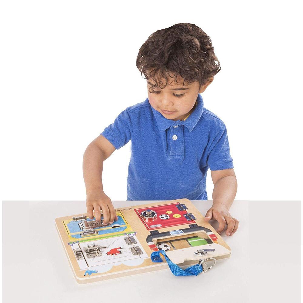 Melissa & doug lock and cheap latch board