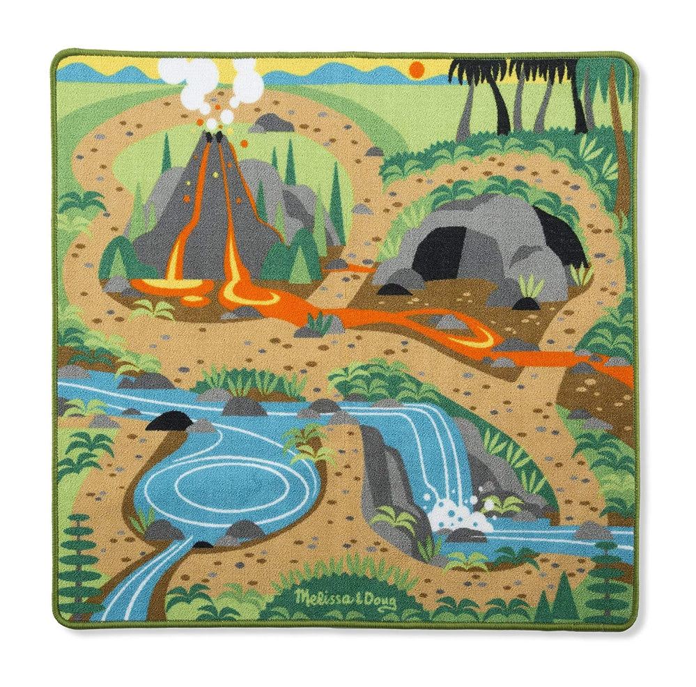 Melissa Doug Prehistoric Playground Dinosaur Rug