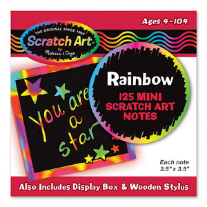 Melissa & Doug Rainbow Mini Scatch Art Notes (125 Notecards)